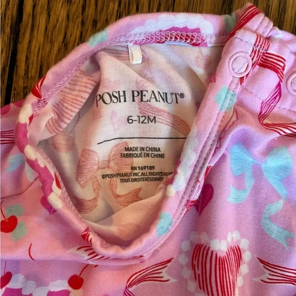 Posh Peanut Valentines Onesie Tulle Dress 6-12 months - Picture 4 of 7